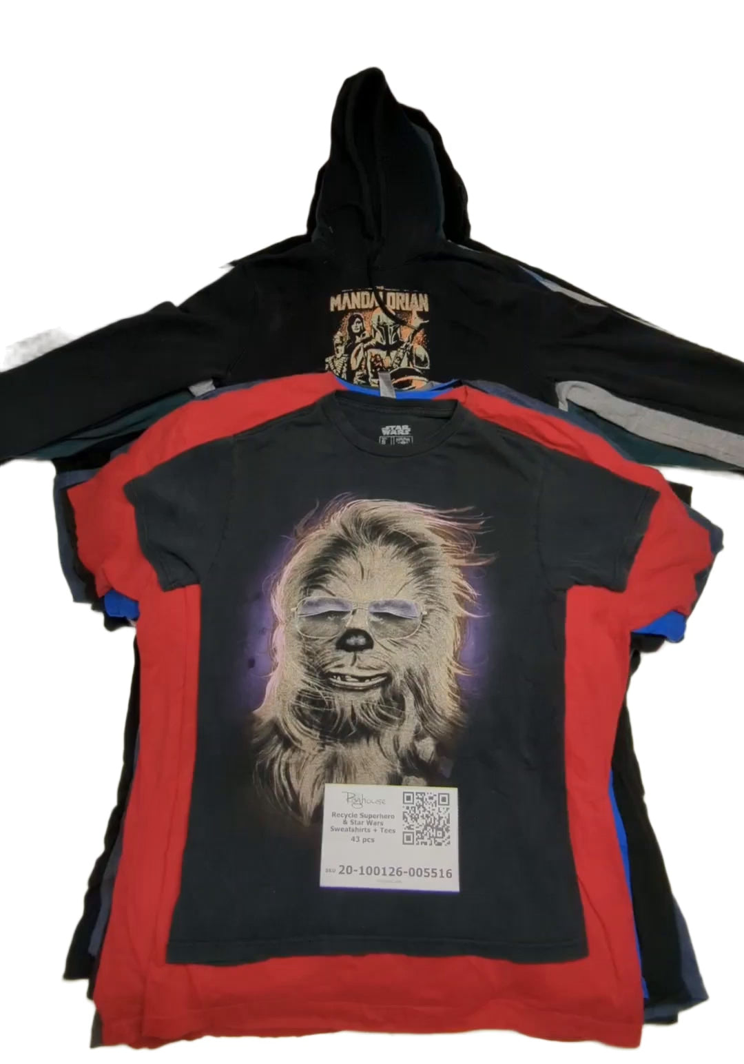 Recycle Superhero & Star Wars Sweatshirts + Tees 43 pcs