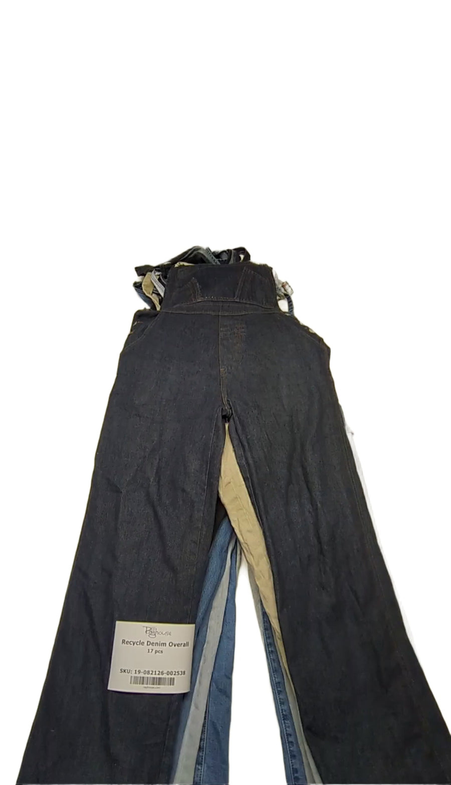 Recycle Denim Overalls 17 pcs