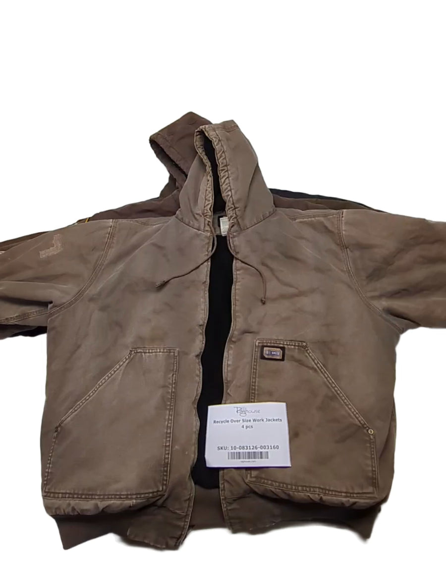 Recycle Over Size Work Jackets 4 pcs