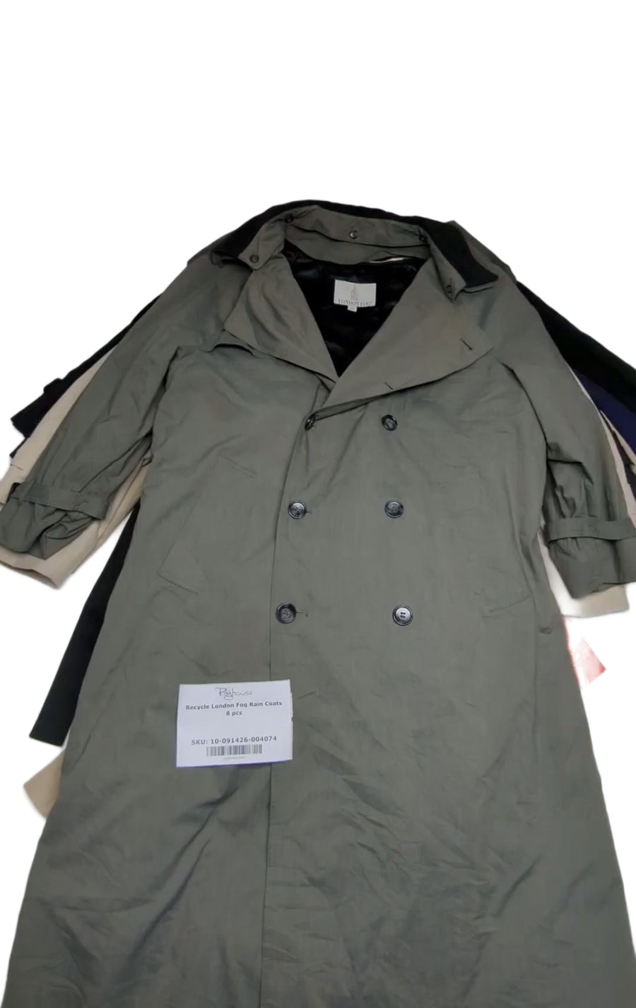 Recycle London Fog Rain Coats 8 pcs