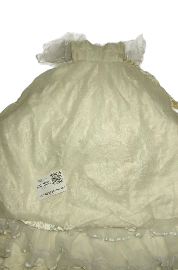 Dirty White Party Dresses 4 pcs