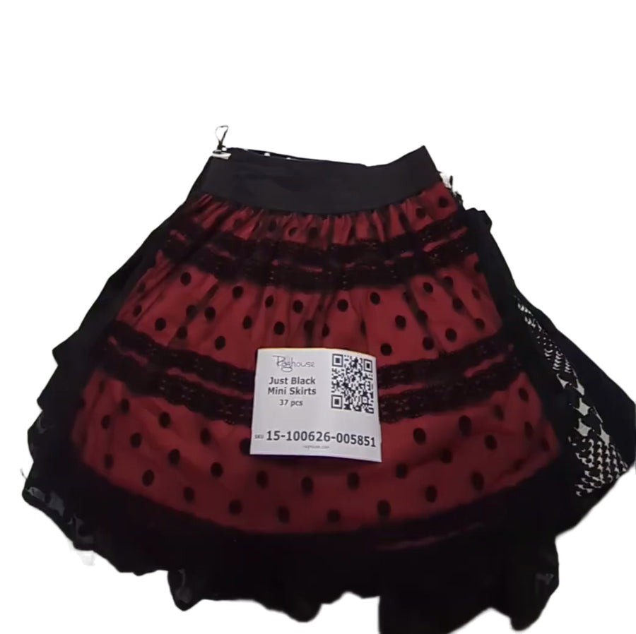 Just Black Mini Skirts 37 pcs