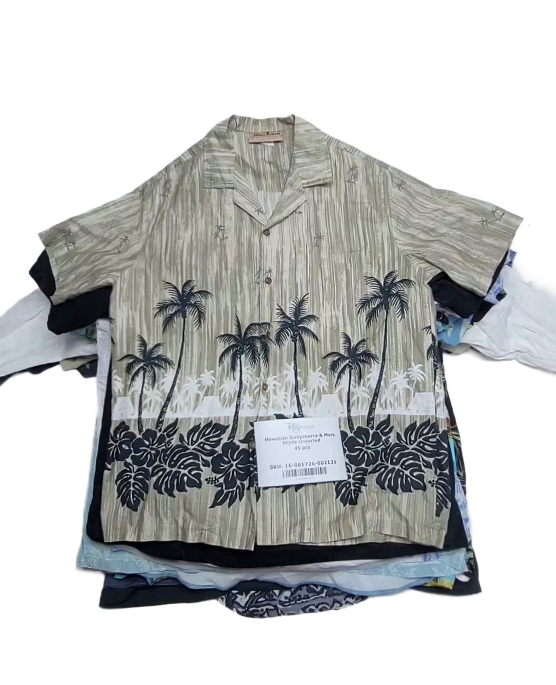 Hawaiian Guayaberra & More Shirts Unsorted 45 pcs