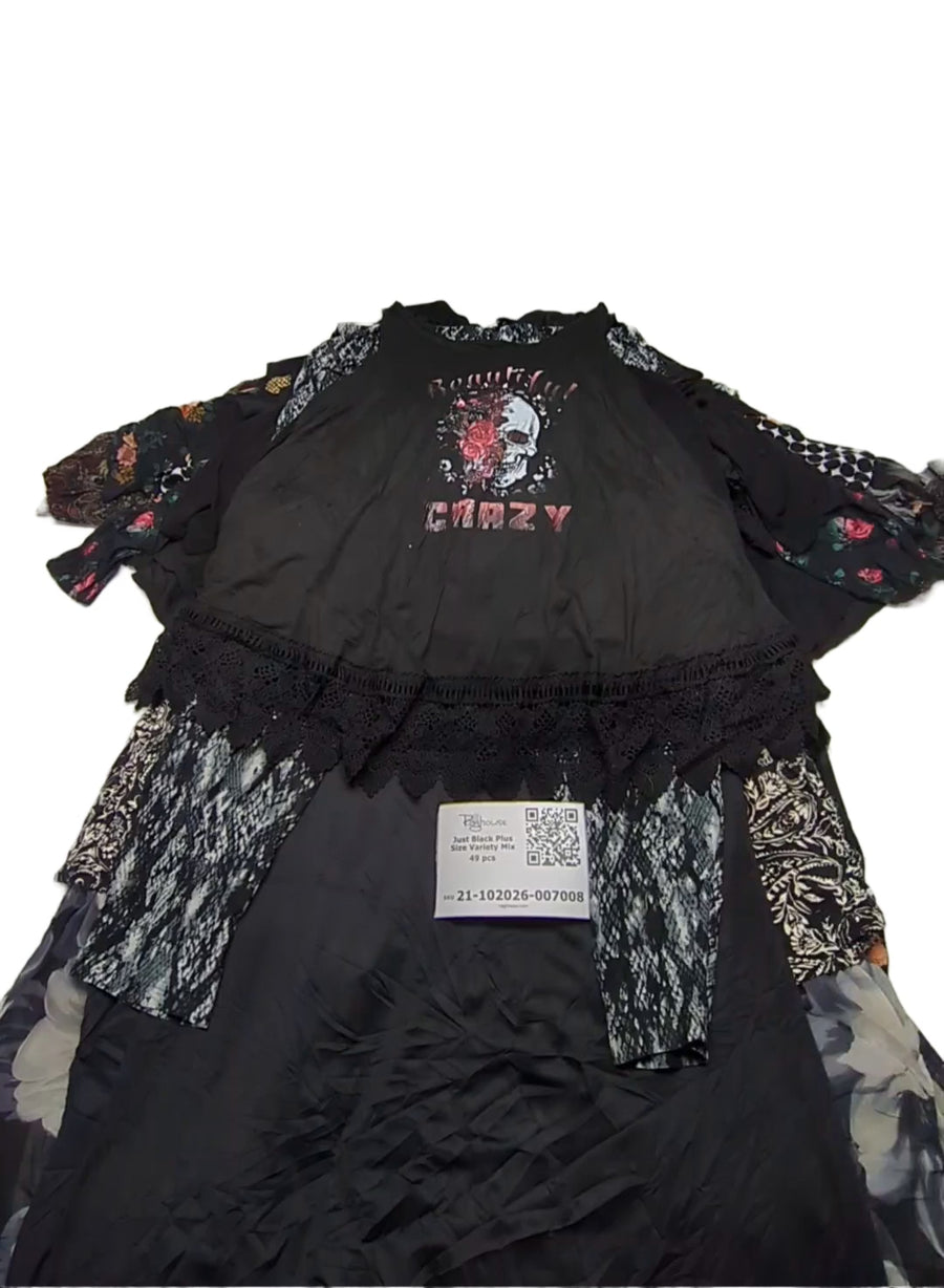 Just Black Plus Size Variety Mix 49 pcs