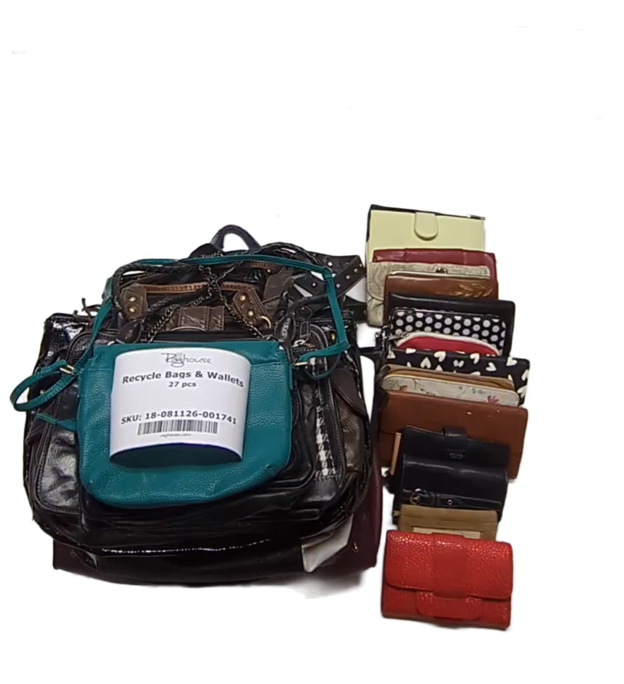 Recycle Bags & Wallets 27 pcs