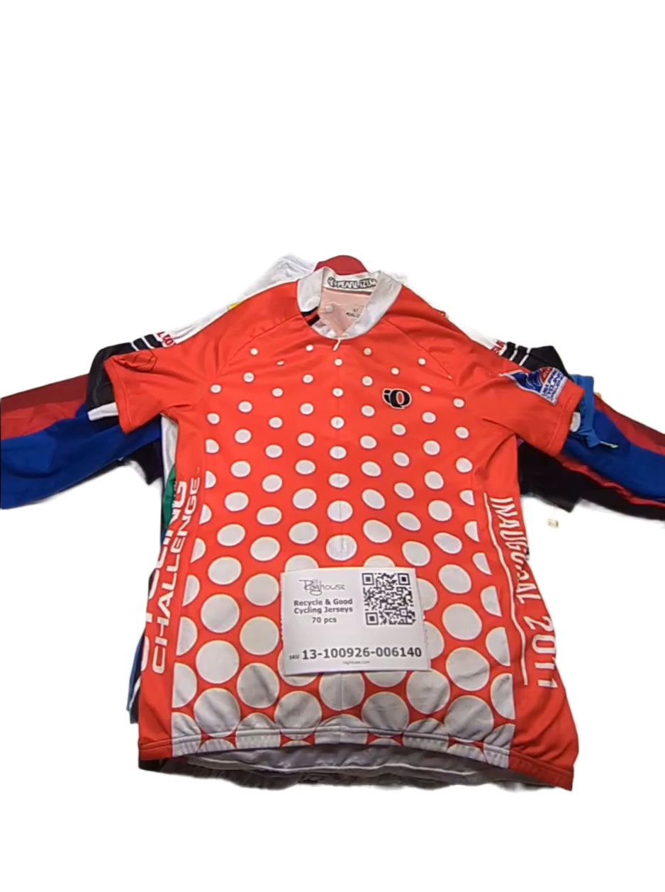 Recycle & Good Cycling Jerseys 70 pcs