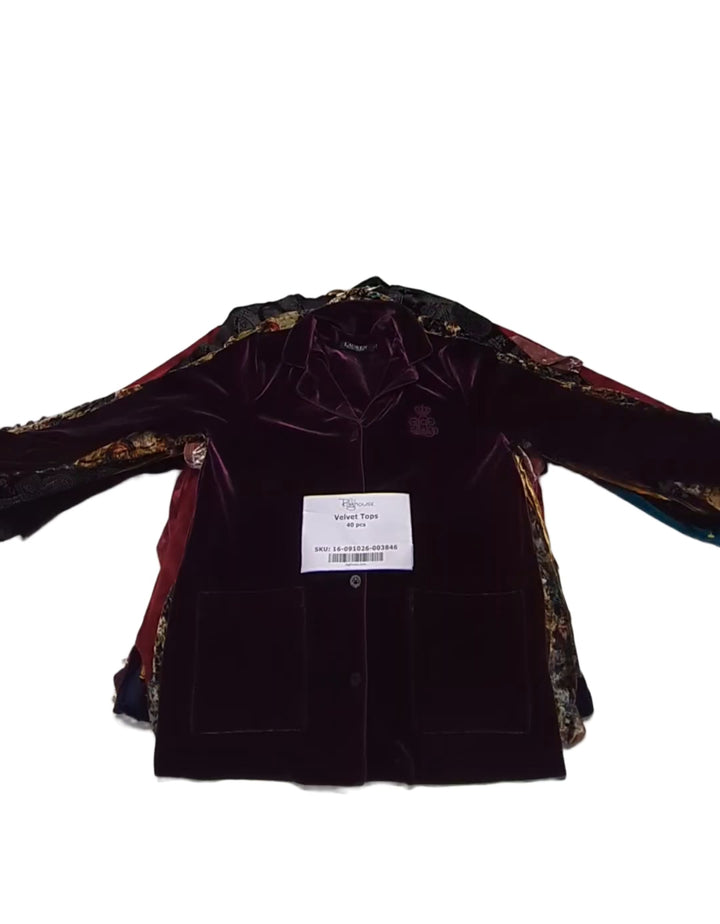 Velvet Tops 40 pcs
