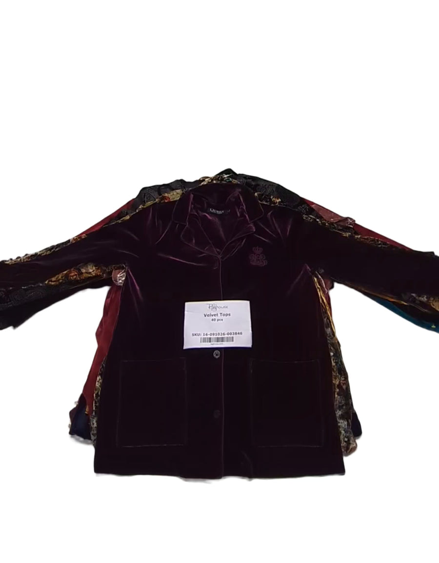 Velvet Tops 40 pcs