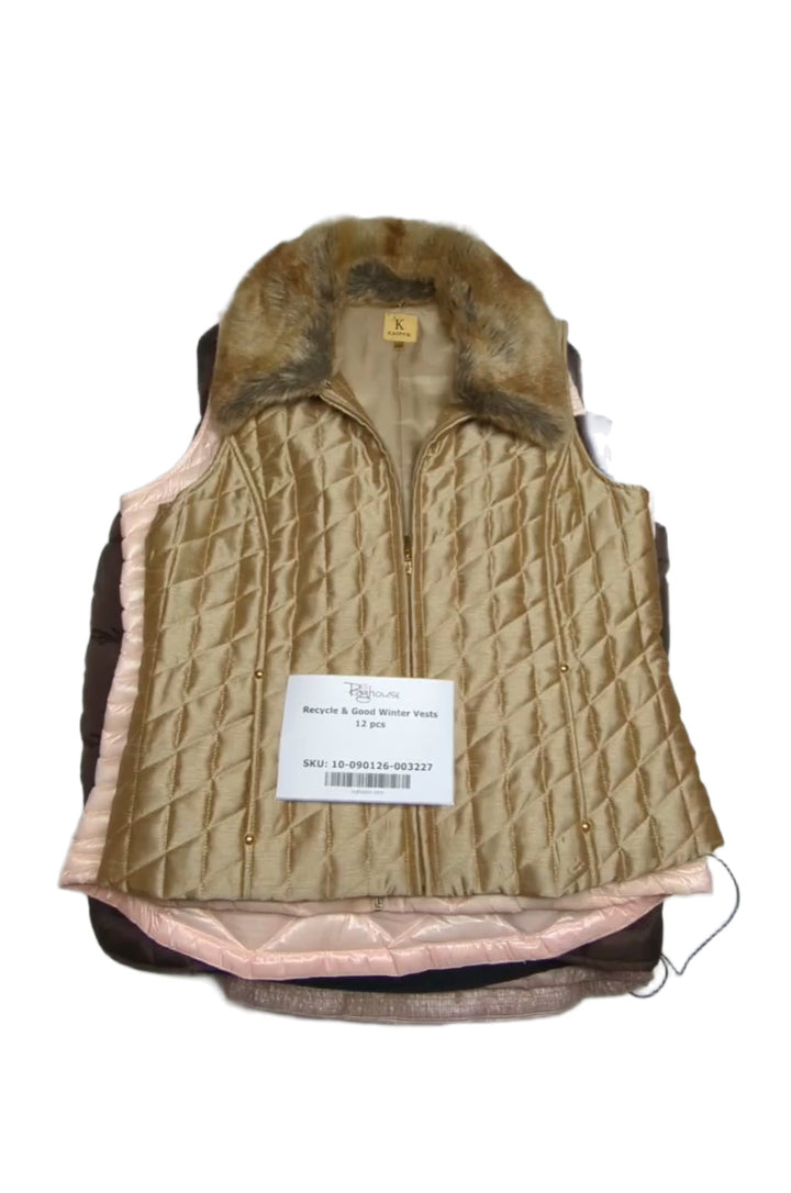 Recycle & Good Winter Vests 12 pcs