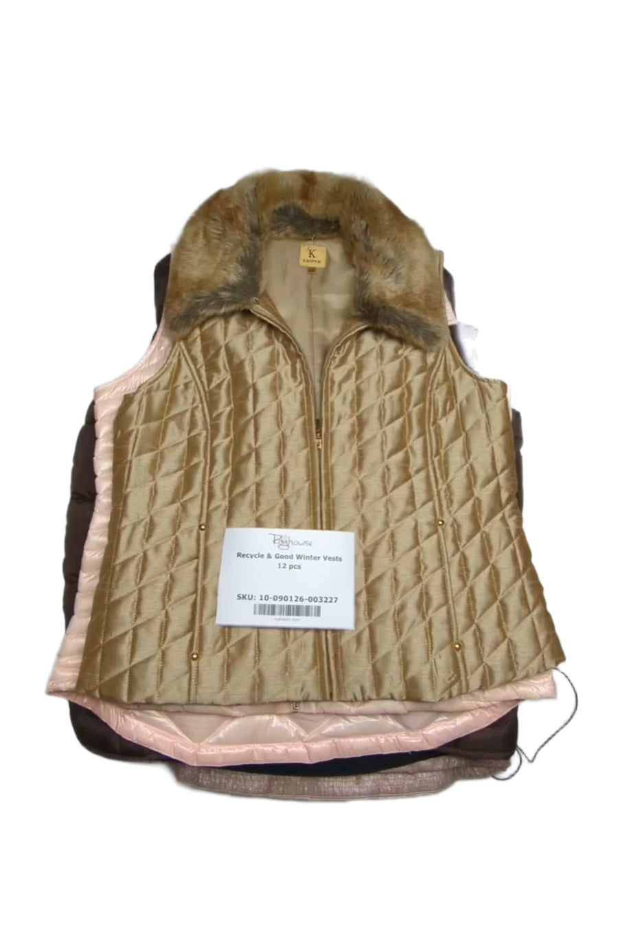Recycle & Good Winter Vests 12 pcs
