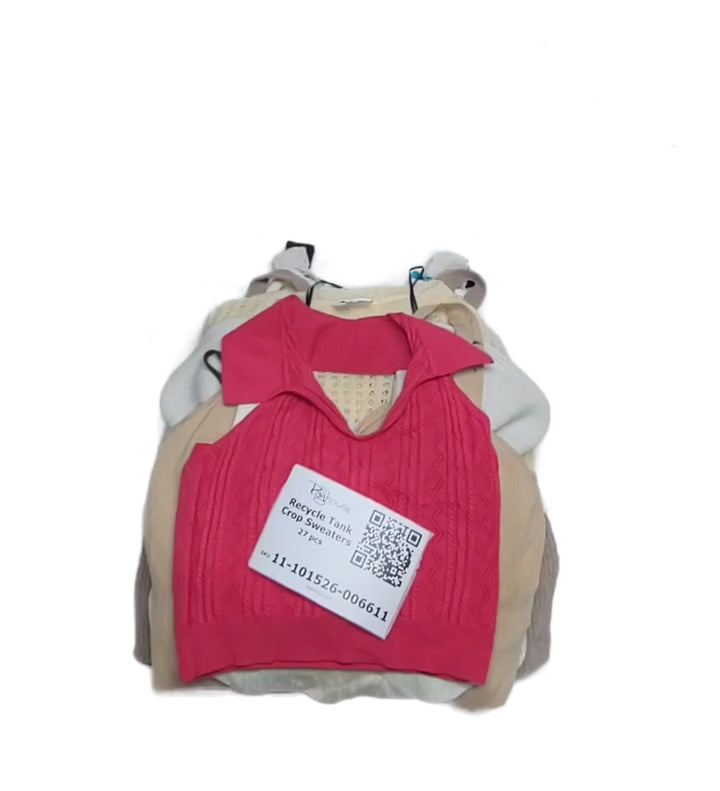 Recycle Tank Crop Sweaters 27 pcs