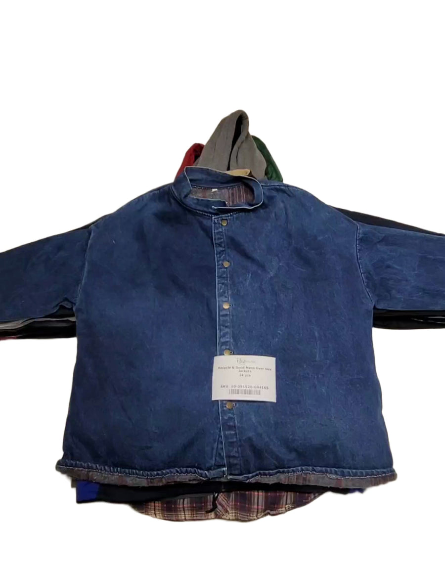 Recycle & Good Mens Over Size Jackets 14 pcs