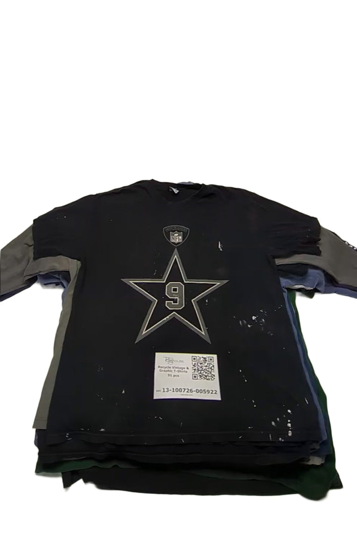 Recycle Vintage & Graphic T-Shirts 51 pcs
