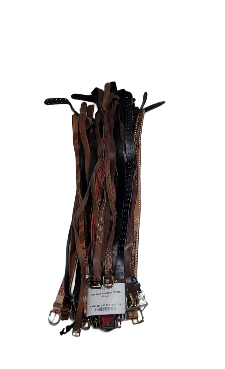 Recycle Leather Belts 42 pcs