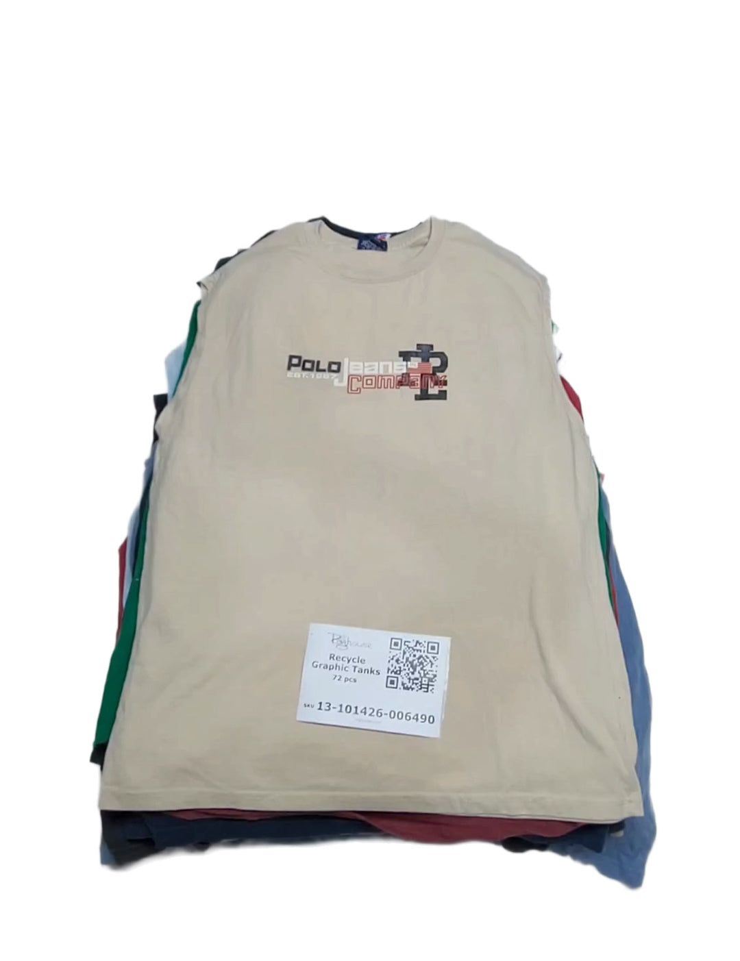 Recycle Graphic Tanks 72 pcs