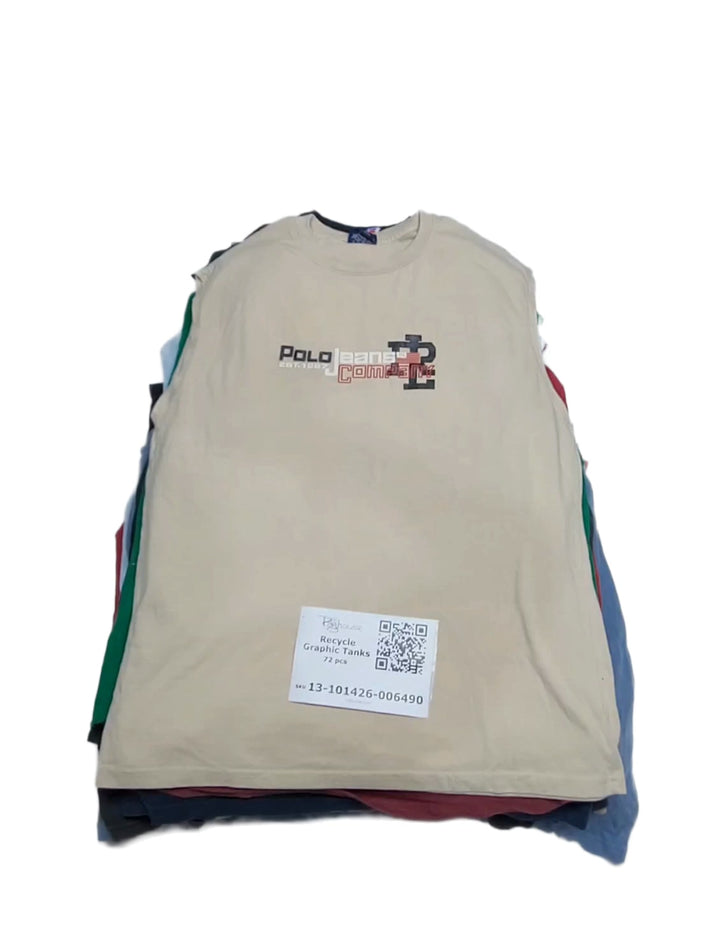 Recycle Graphic Tanks 72 pcs