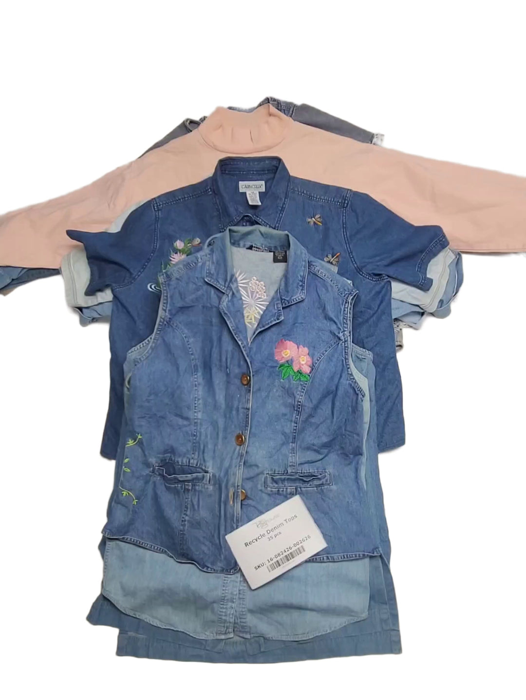 Recycle Denim Tops 35 pcs