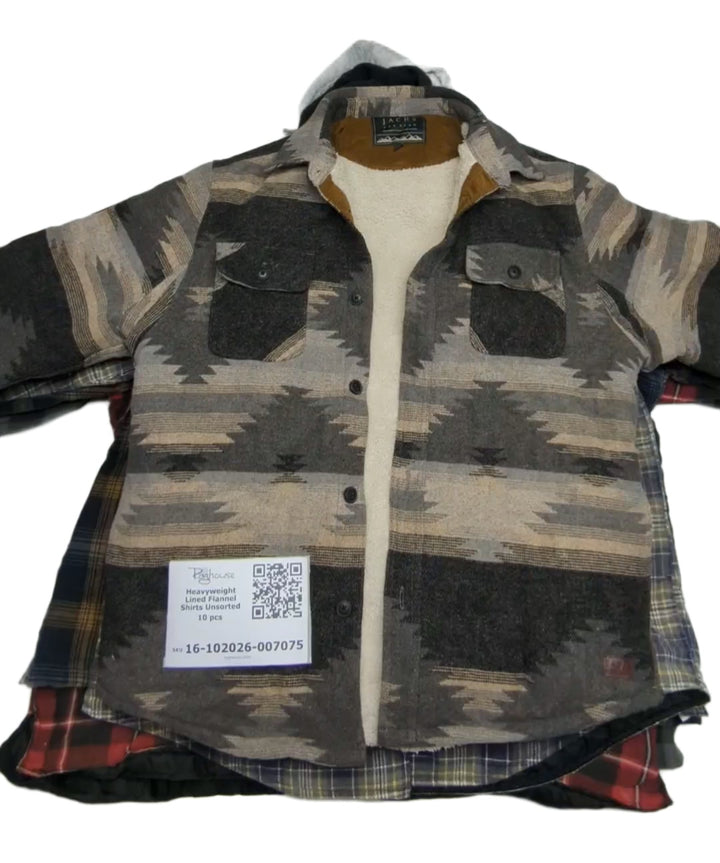 Heavyweight Lined Flannel Shirts Unsorted 10 pcs