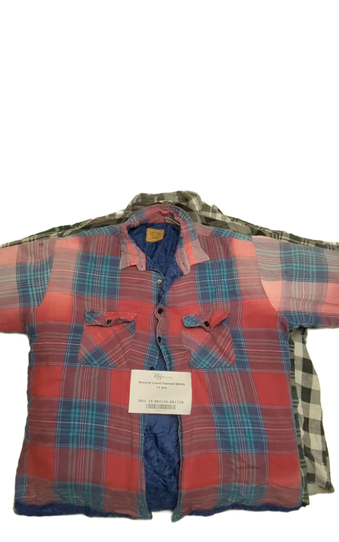 Recycle Lined Flannel Shirts 11 pcs
