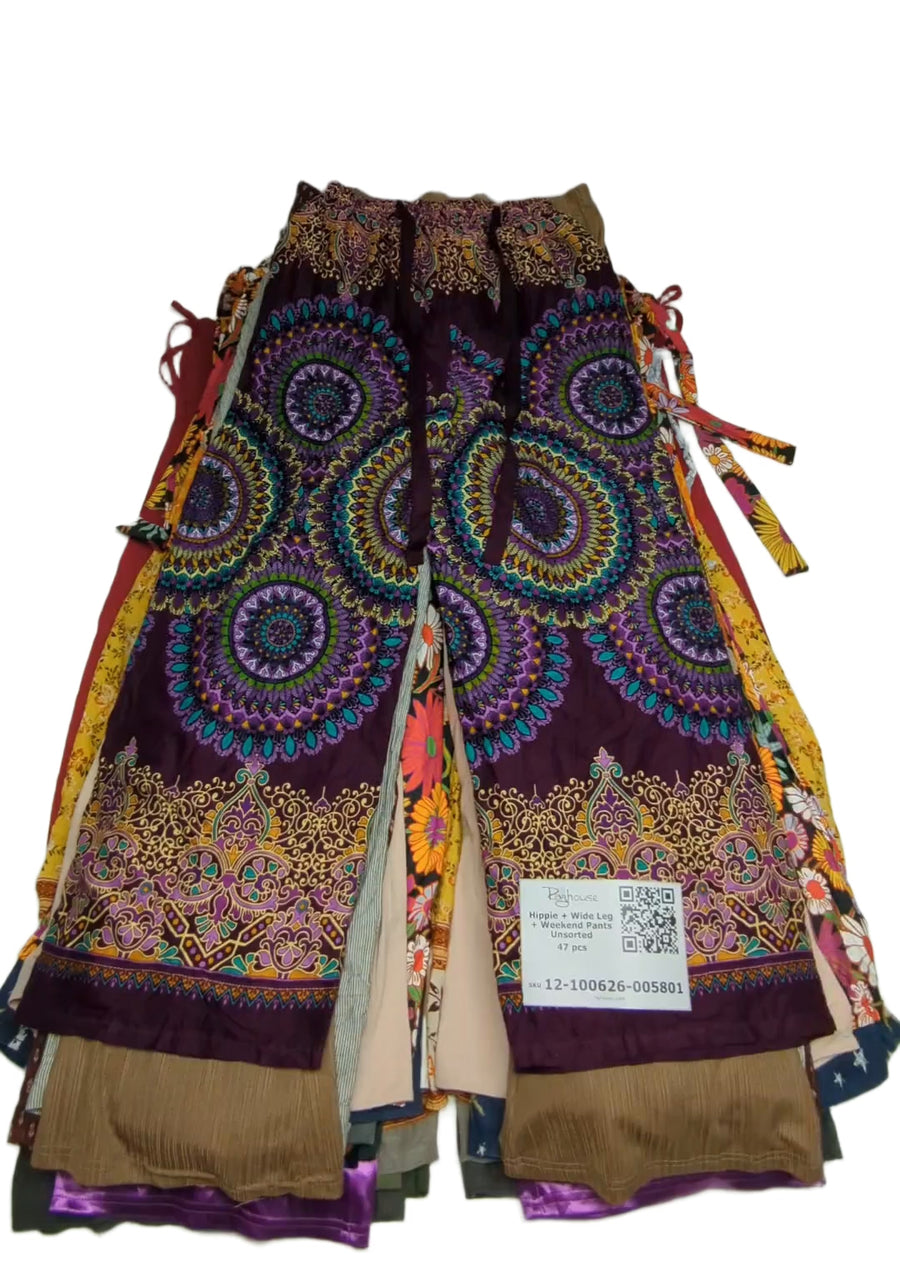 Hippie + Wide Leg + Weekend Pants Unsorted 47 pcs