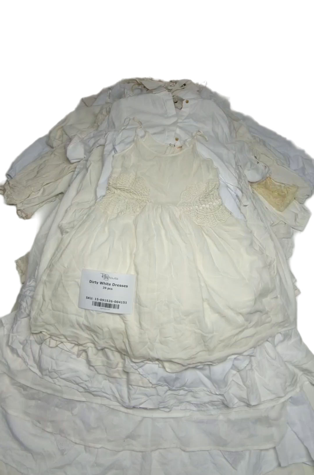 Dirty White Dresses 39 pcs