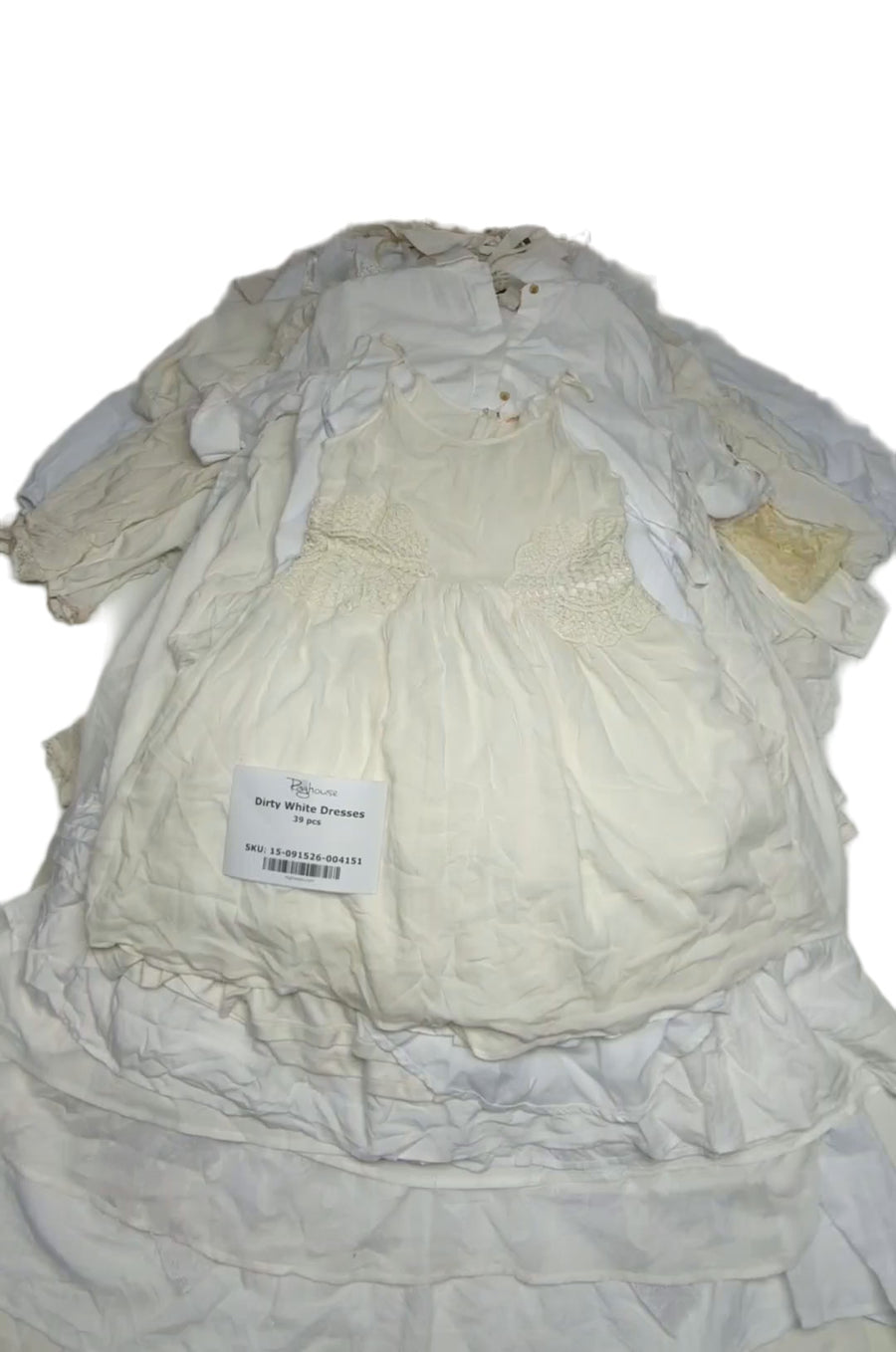 Dirty White Dresses 39 pcs