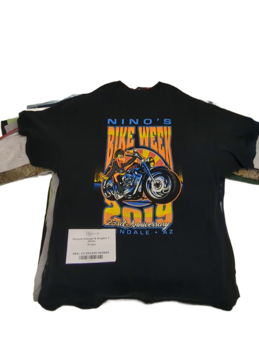 Recycle Vintage & Graphic T-Shirts 43 pcs
