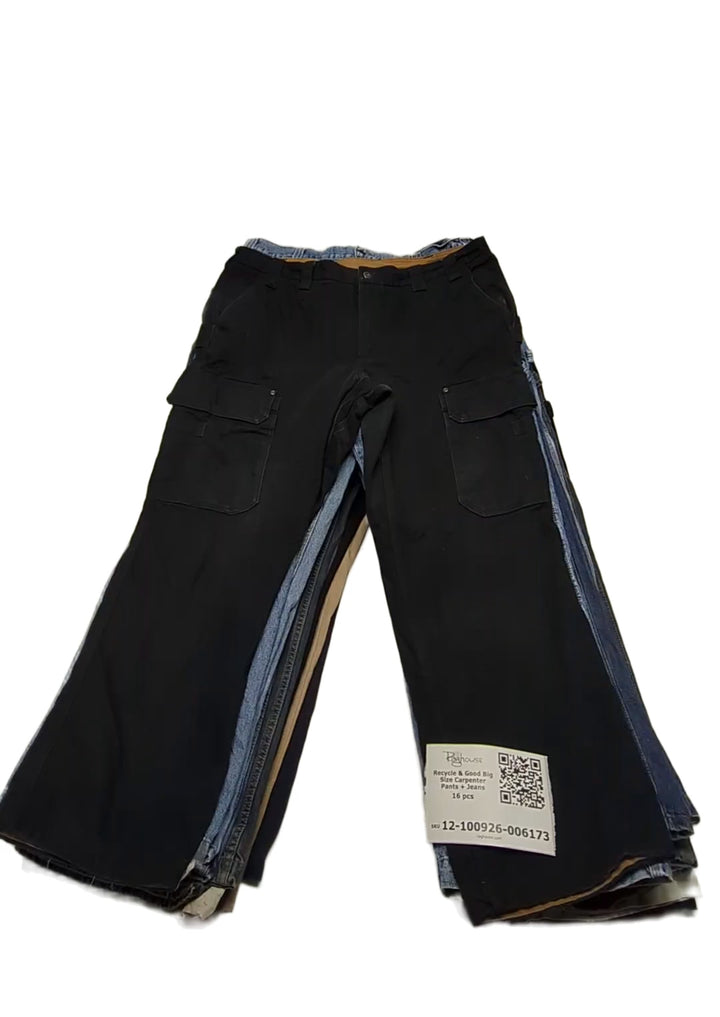 Recycle & Good Big Size Carpenter Pants + Jeans 16 pcs
