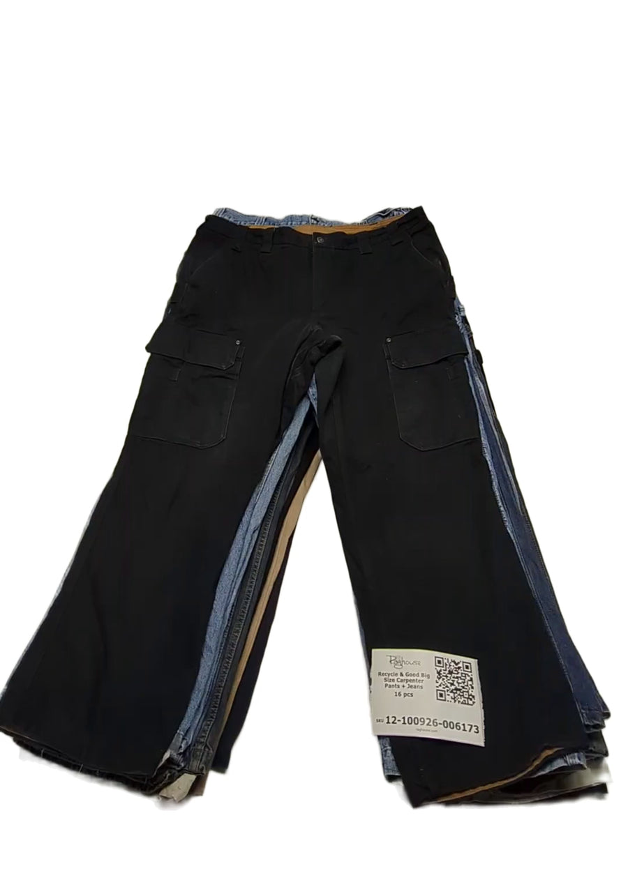 Recycle & Good Big Size Carpenter Pants + Jeans 16 pcs