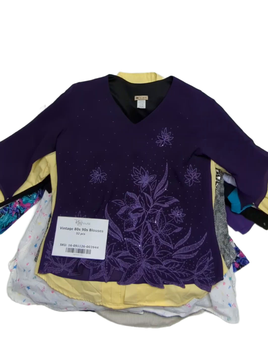 Vintage 80s 90s Blouses 52 pcs