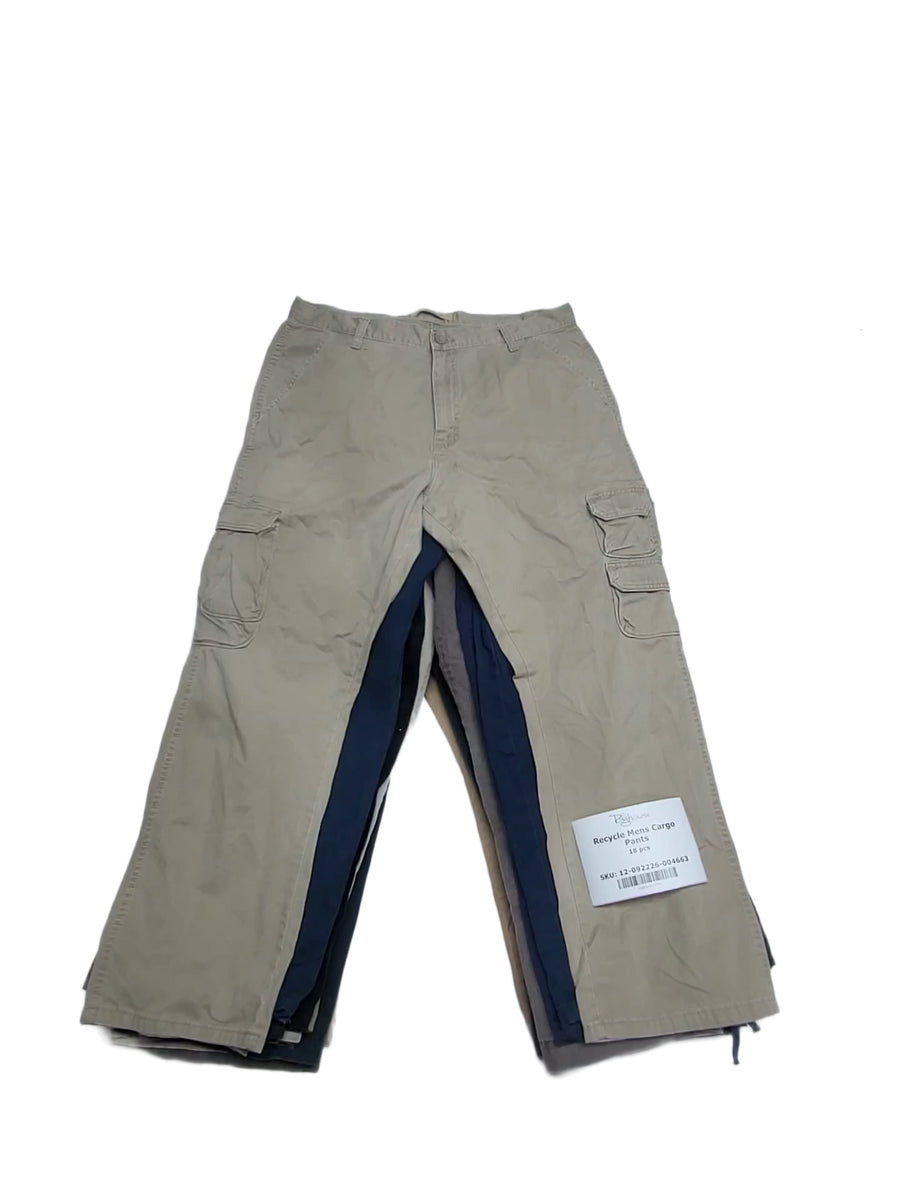 Recycle Mens Cargo Pants 18 pcs