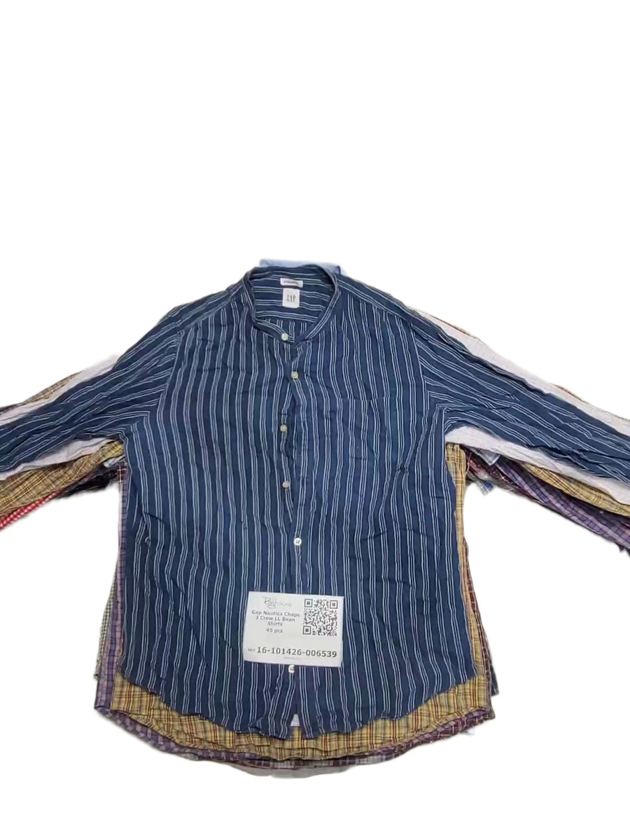 Gap Nautica Chaps J Crew LL Bean Shirts 45 pcs