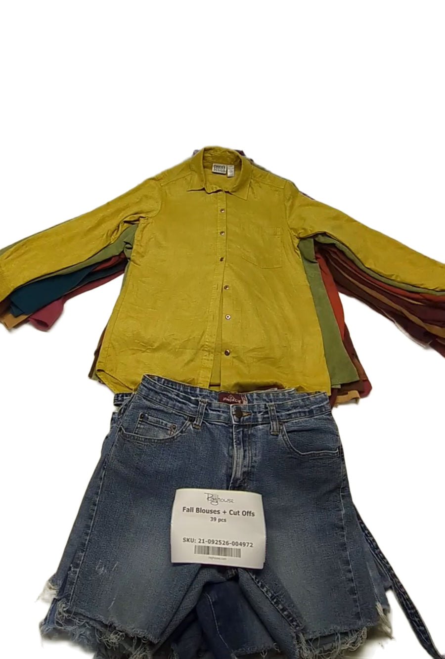 Fall Blouses + Cut Offs 39 pcs