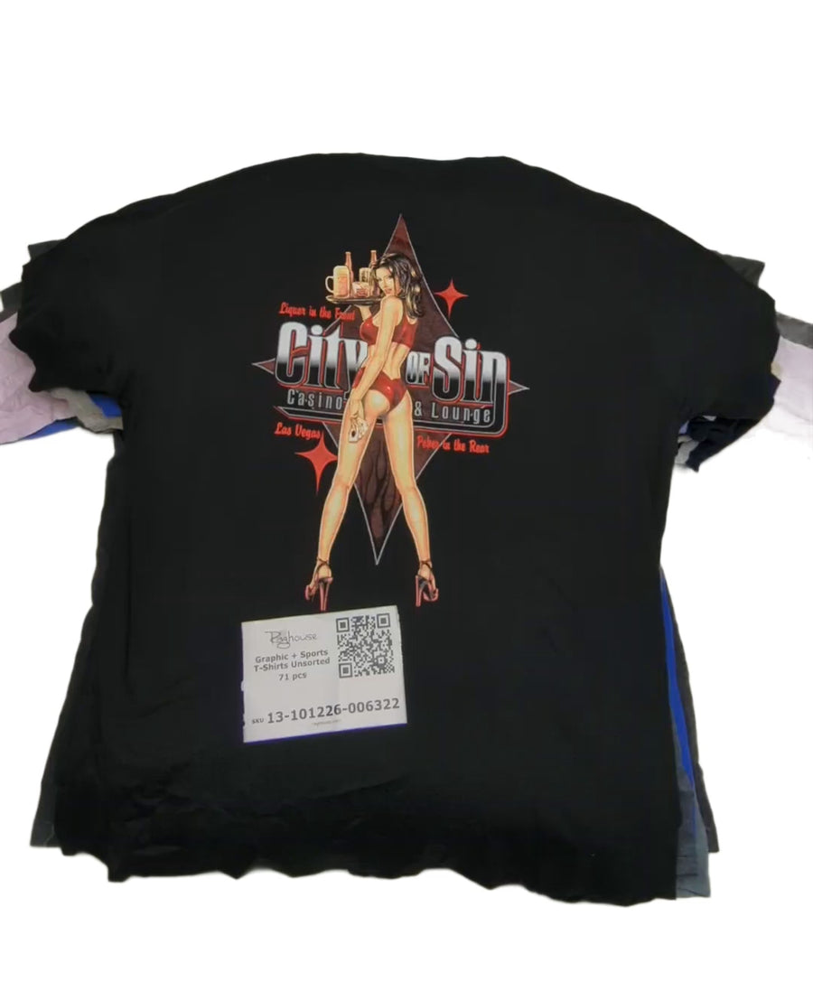 Graphic + Sports T-Shirts Unsorted 71 pcs