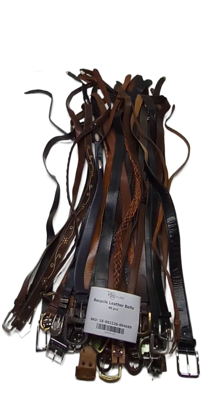 Recycle Leather Belts 40 pcs
