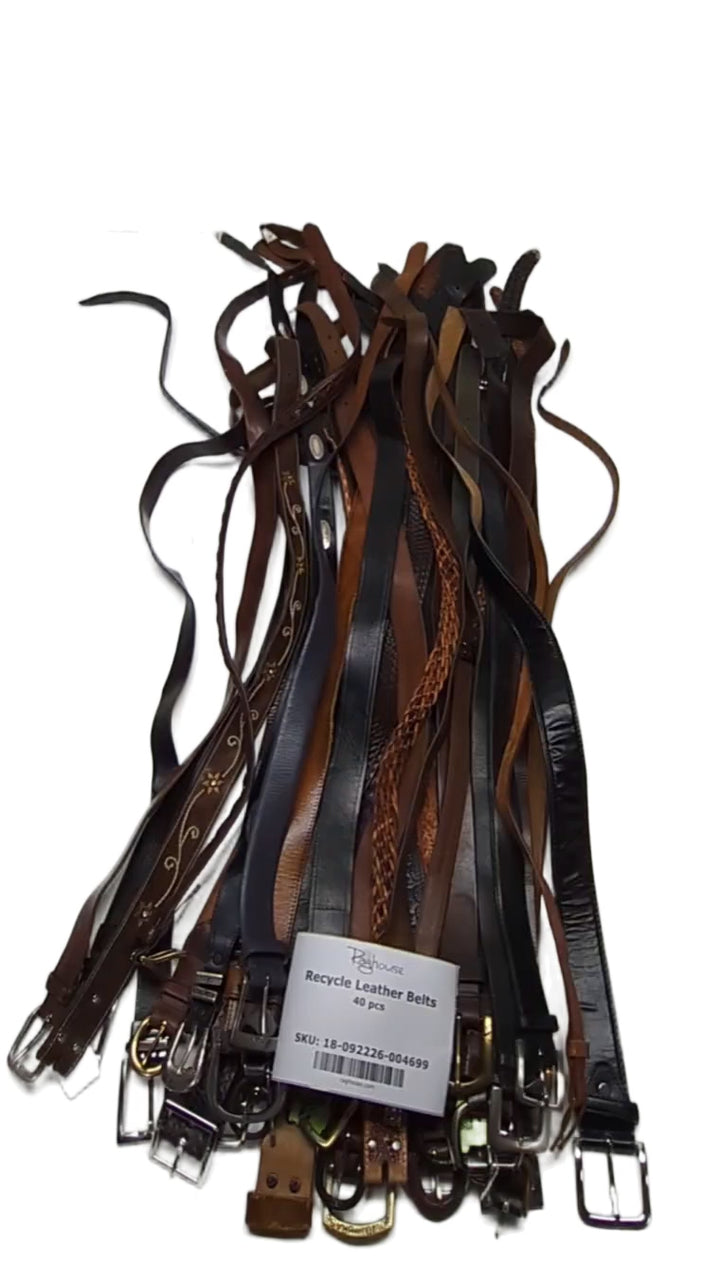 Recycle Leather Belts 40 pcs