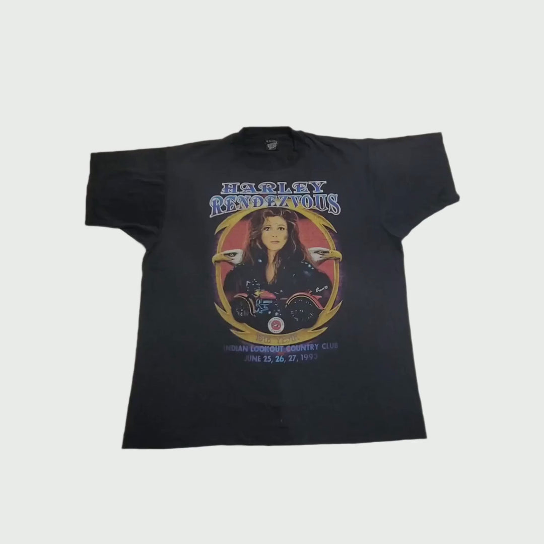 1990 Harley Rendevous Tee XL