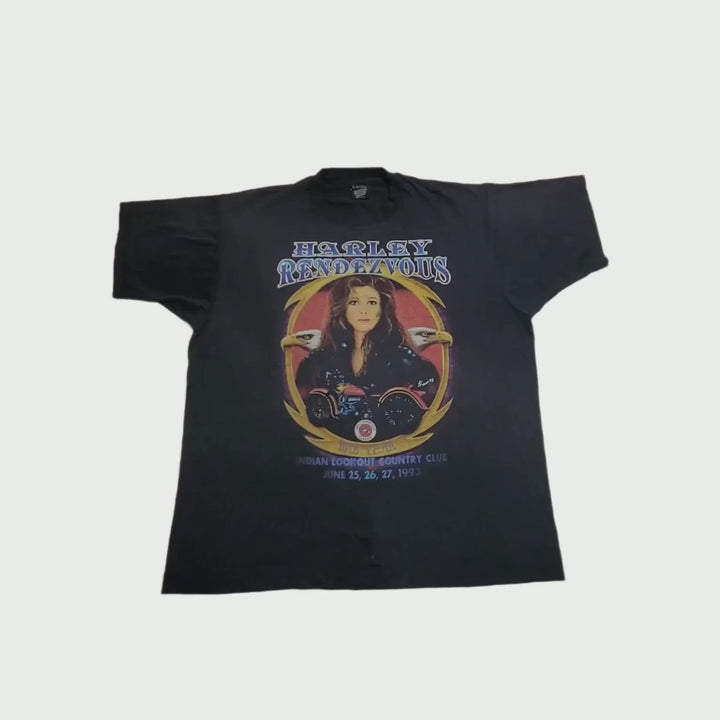 1990 Harley Rendevous Tee XL