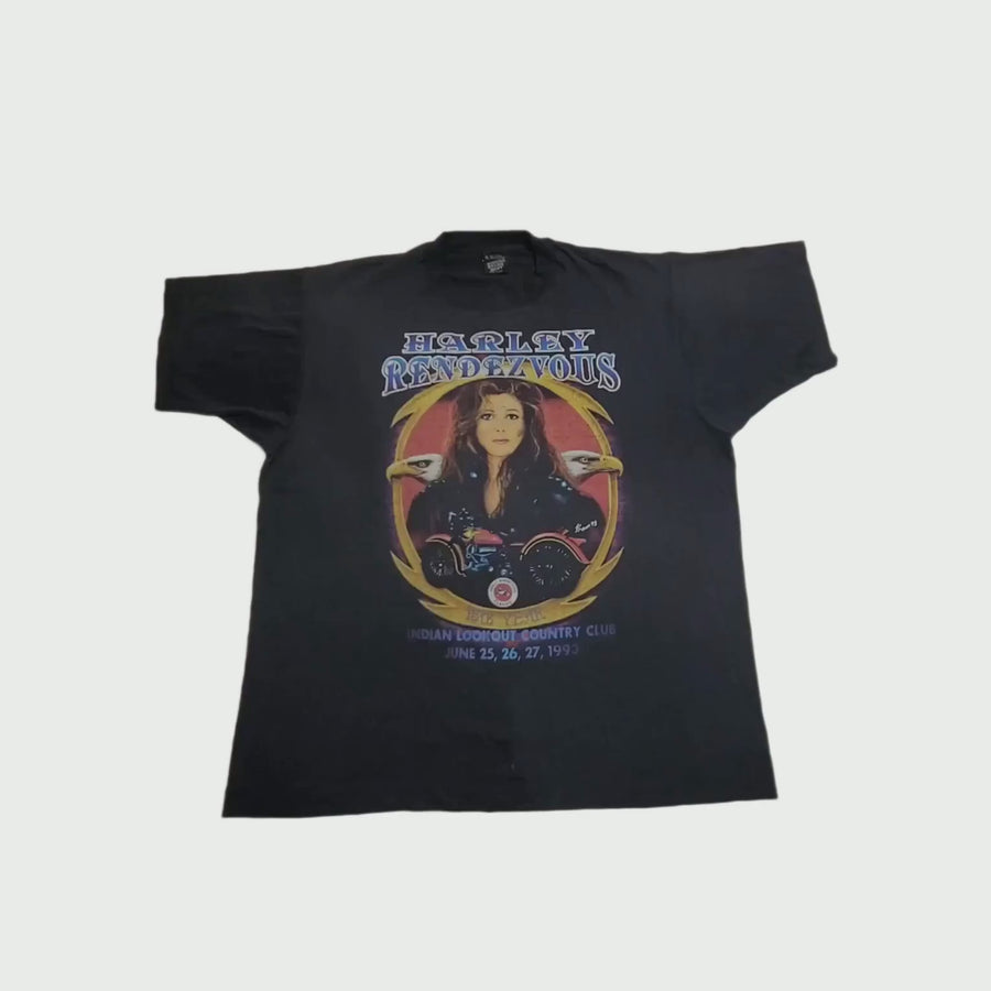 1990 Harley Rendevous Tee XL