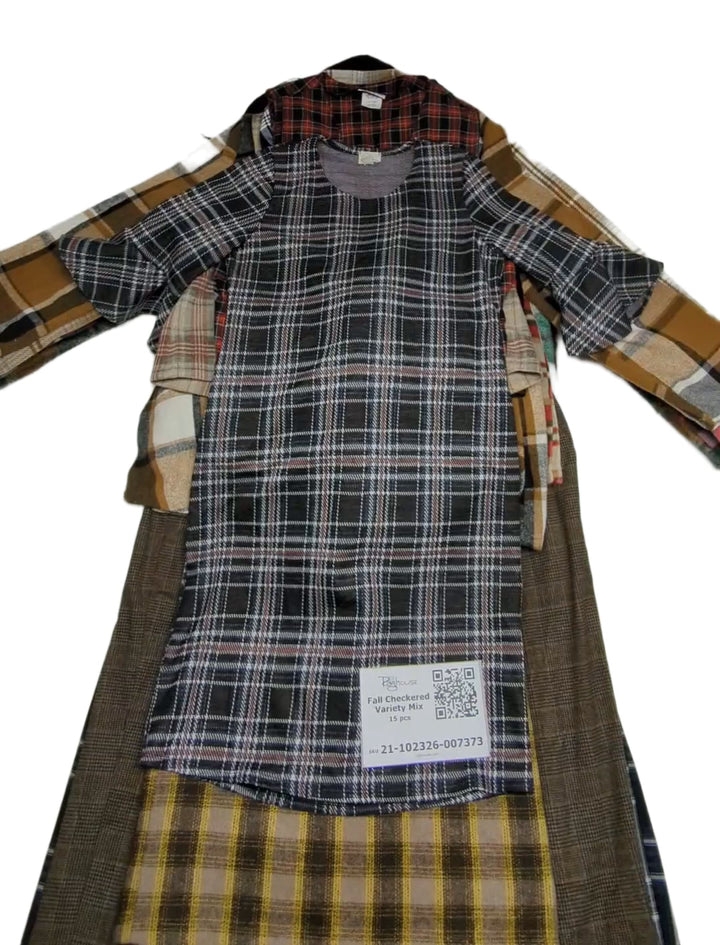 Fall Checkered Variety Mix 15 pcs