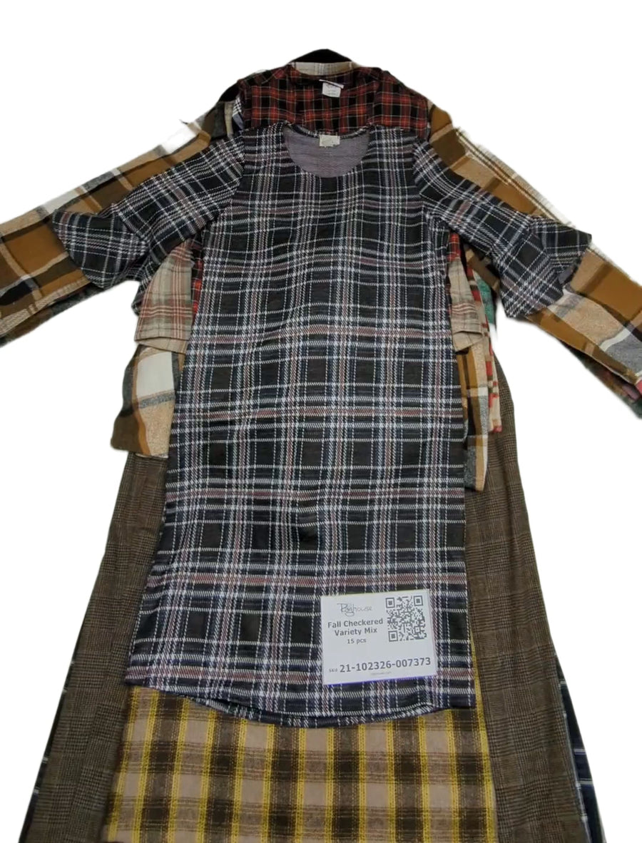 Fall Checkered Variety Mix 15 pcs