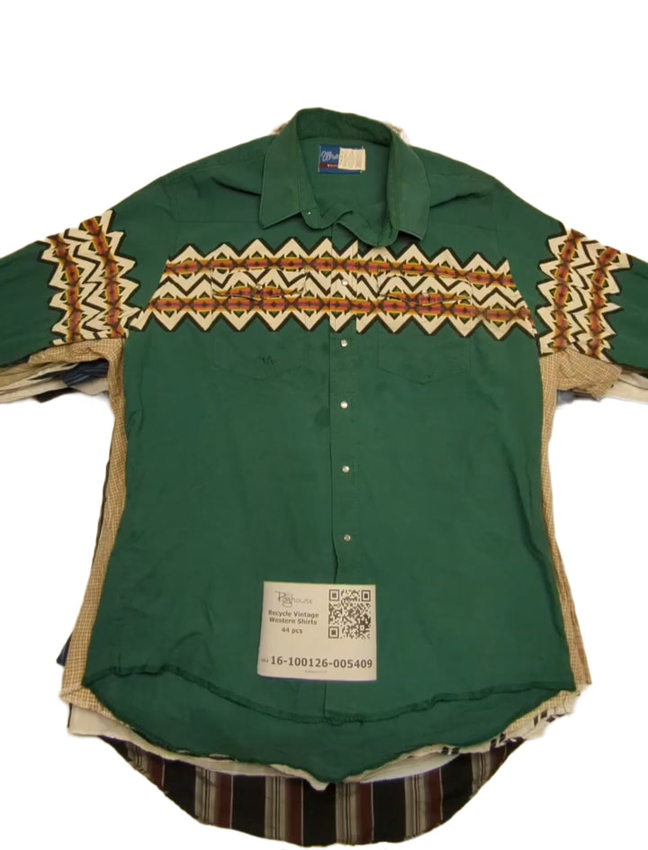 Recycle Vintage Western Shirts 44 pcs