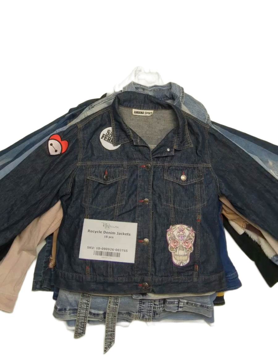 Recycle Denim Jackets 18 pcs