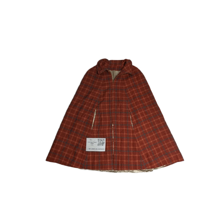Vintage Plaid Cape 1 pc
