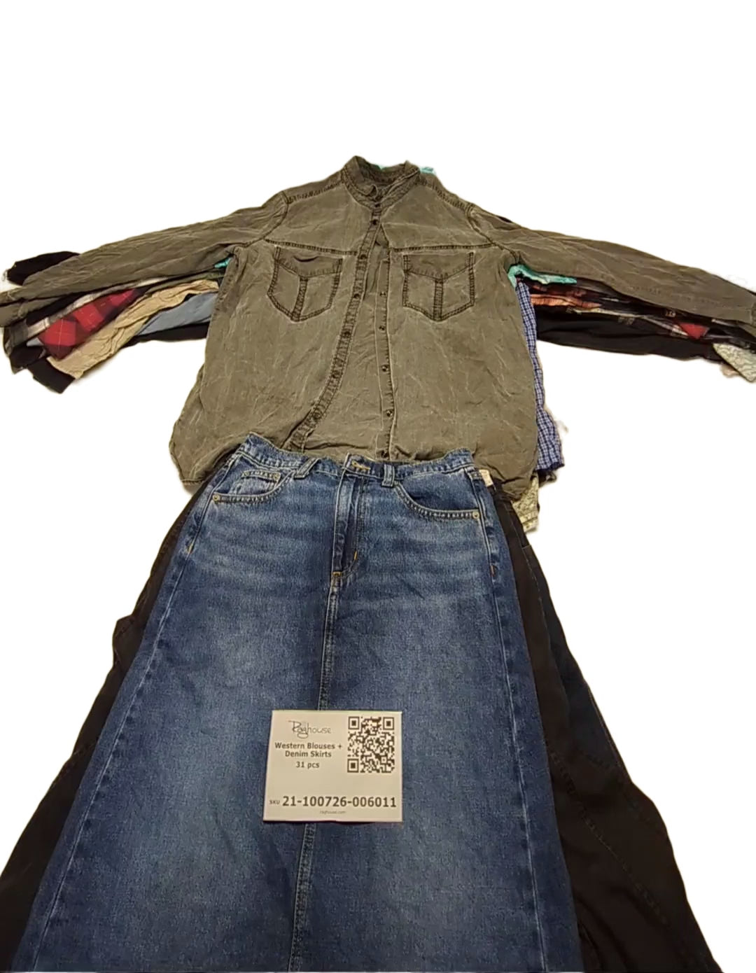 Western Blouses + Denim Skirts 31 pcs