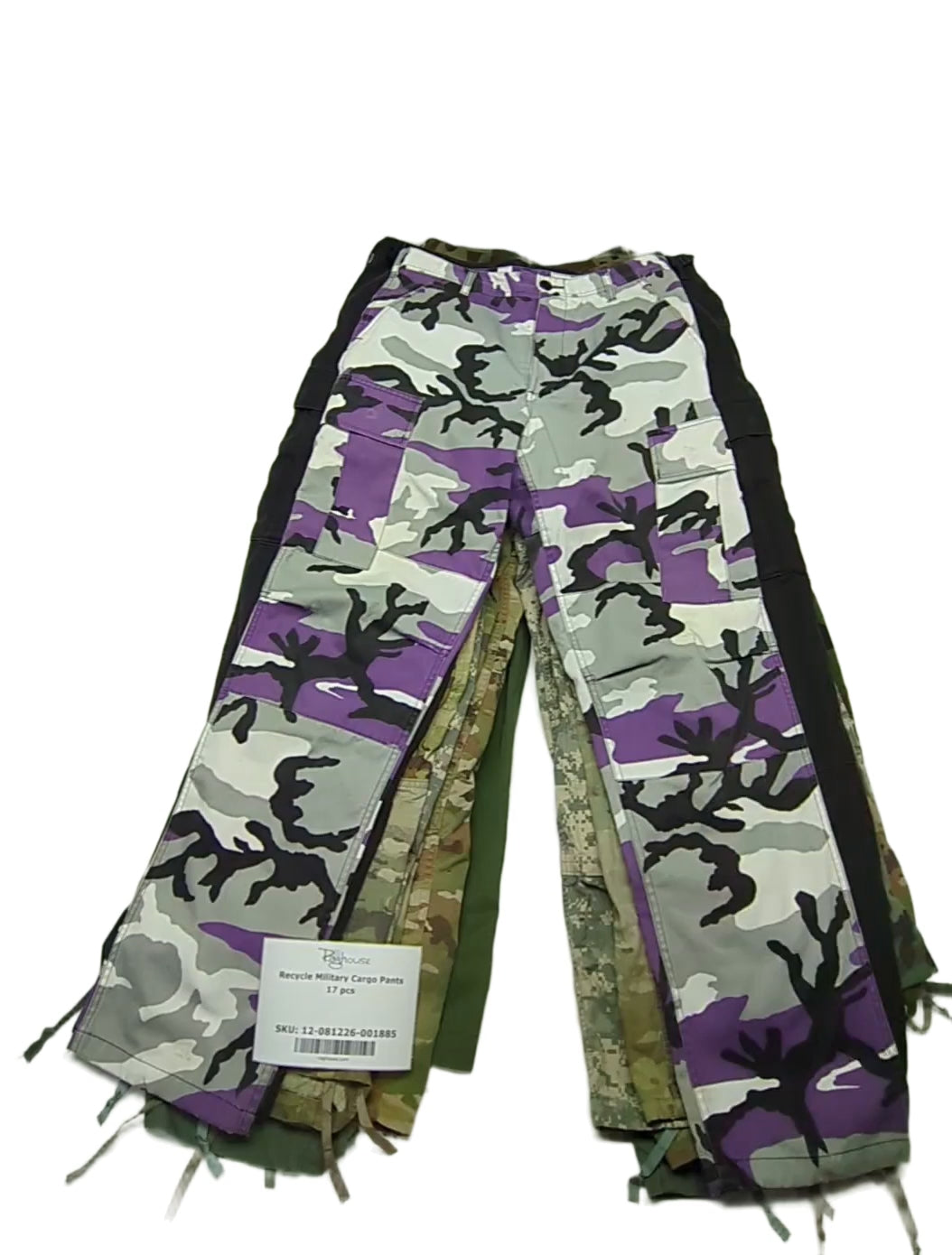 Recycle Military Cargo Pants 17 pcs
