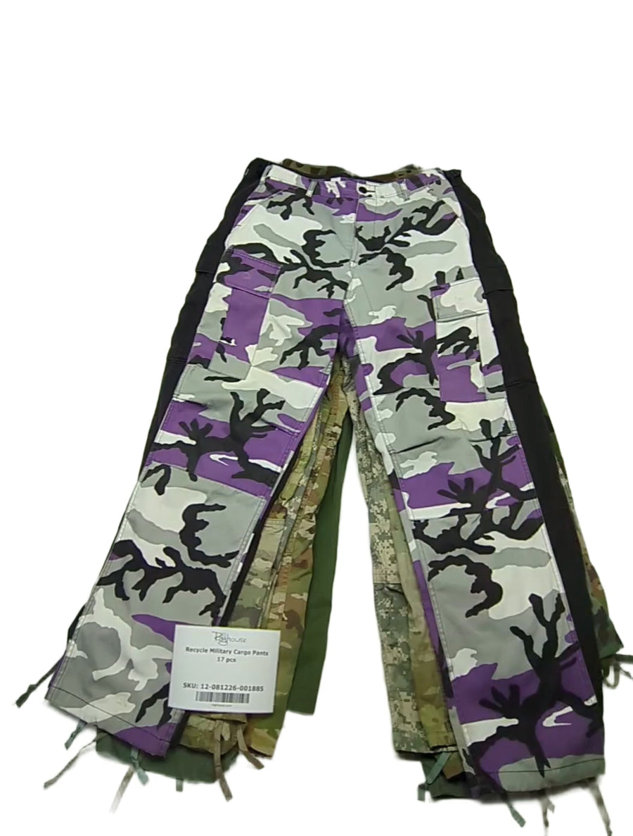 Recycle Military Cargo Pants 17 pcs