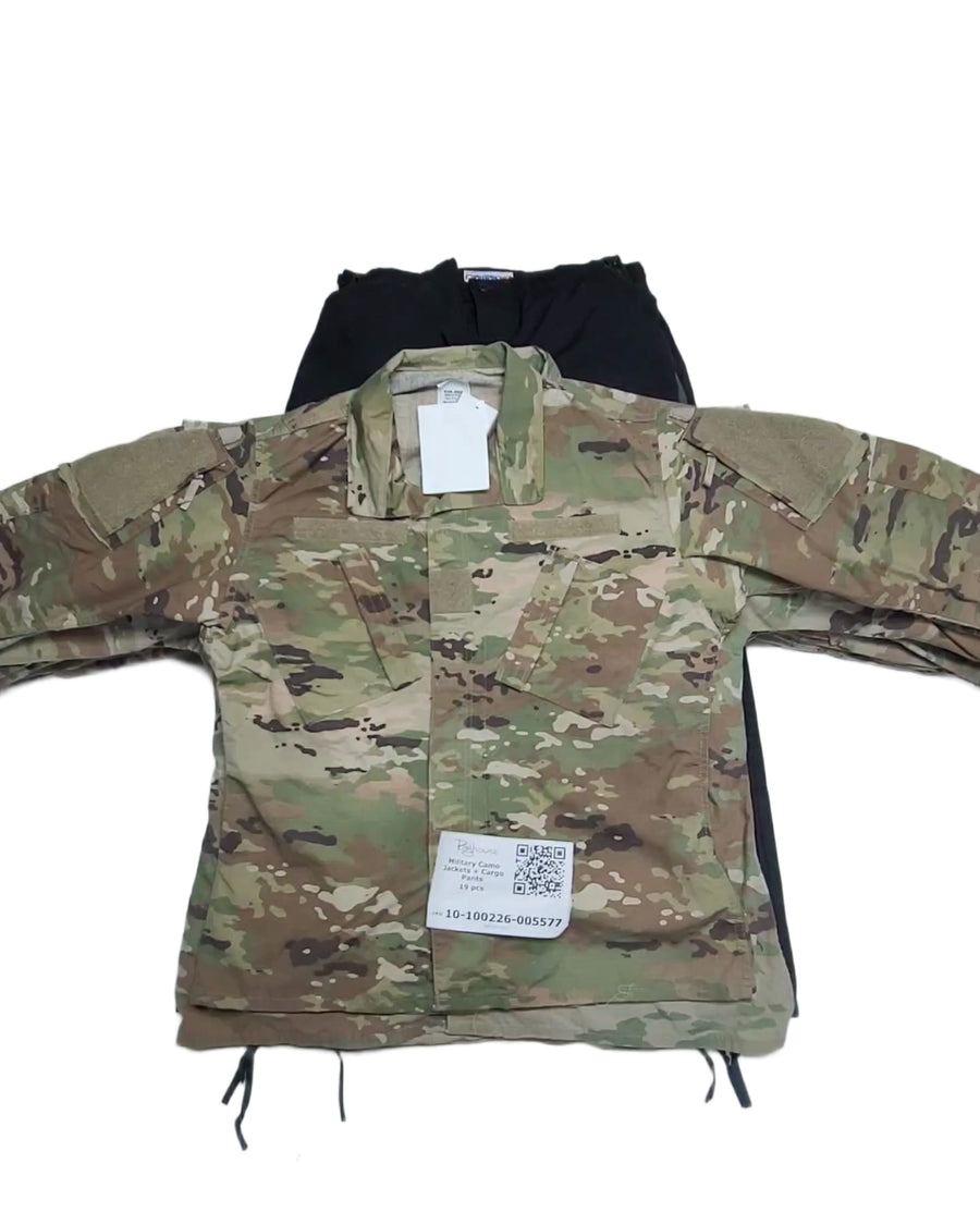 Military Camo Jackets + Cargo Pants 19 pcs