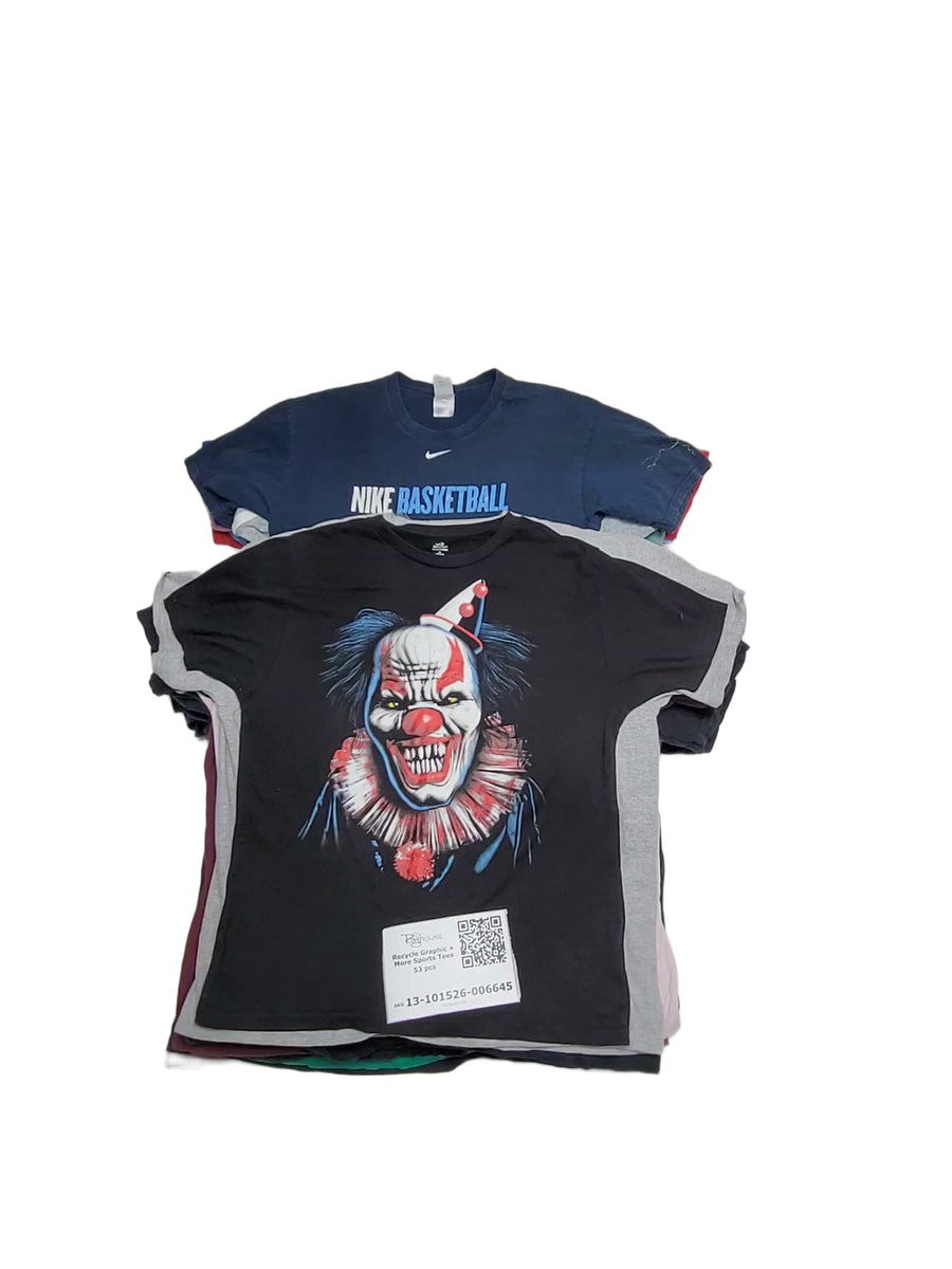 Recycle Graphic + More Sports Tees 53 pcs