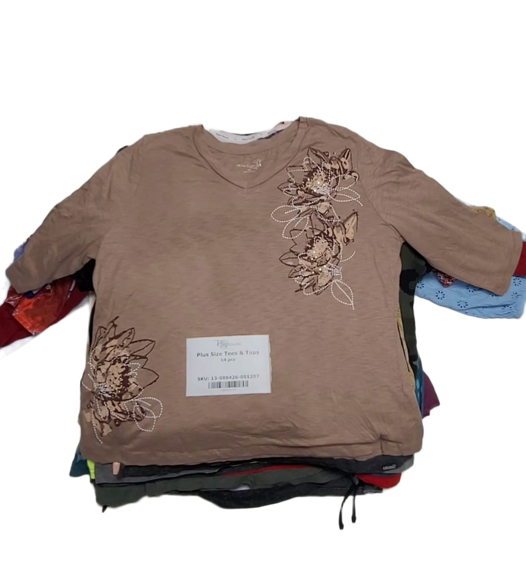 Plus Size Tees & Tops 64 pcs